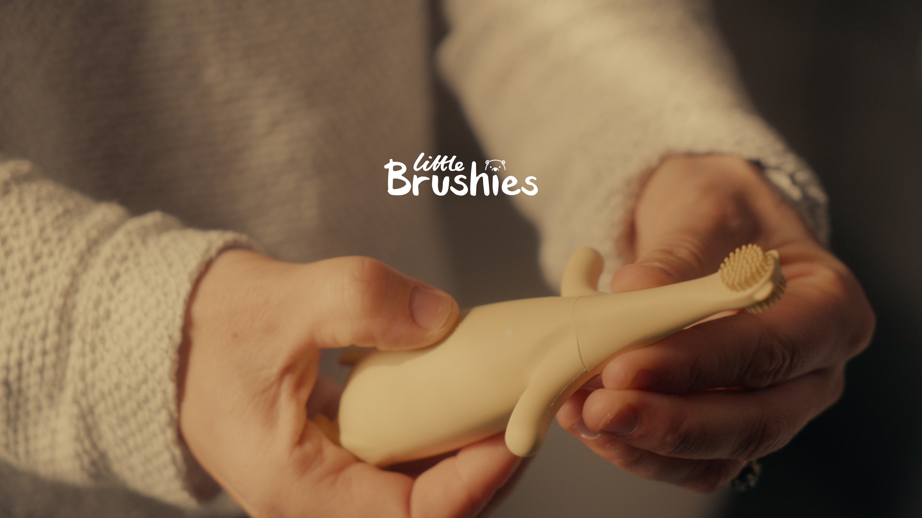 Load video: Little Brushies children's electric toothbrush brand film
