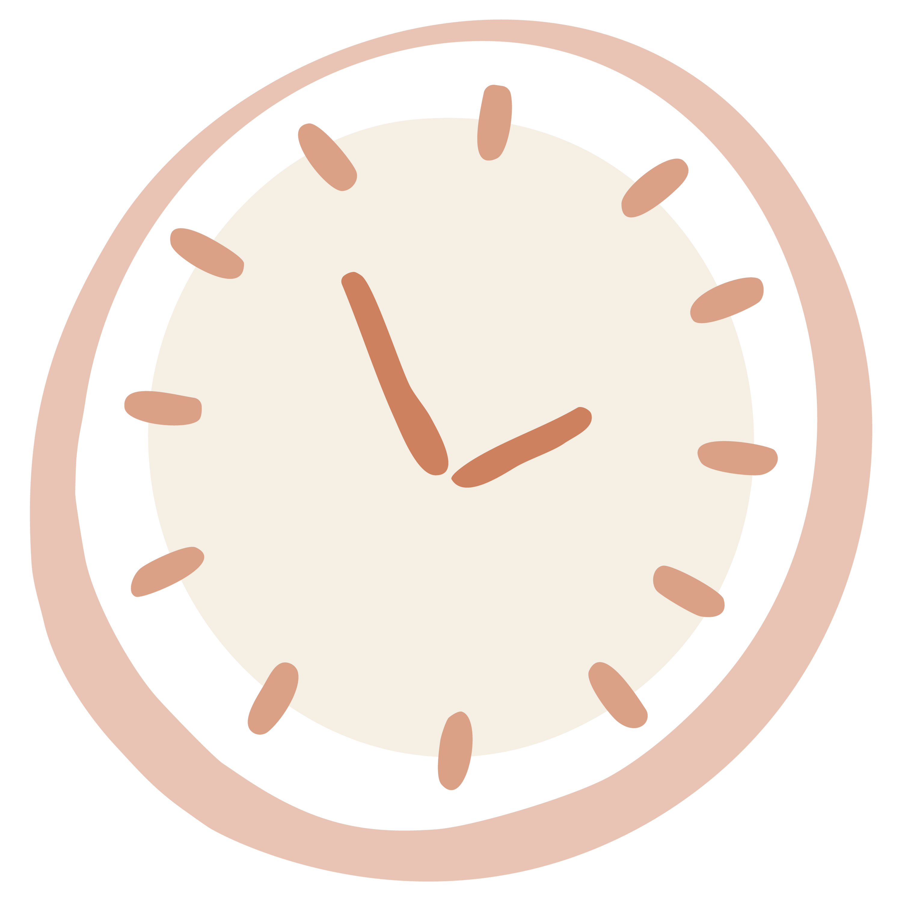 Brush for 2 minutes clock Little Brushies illustration 