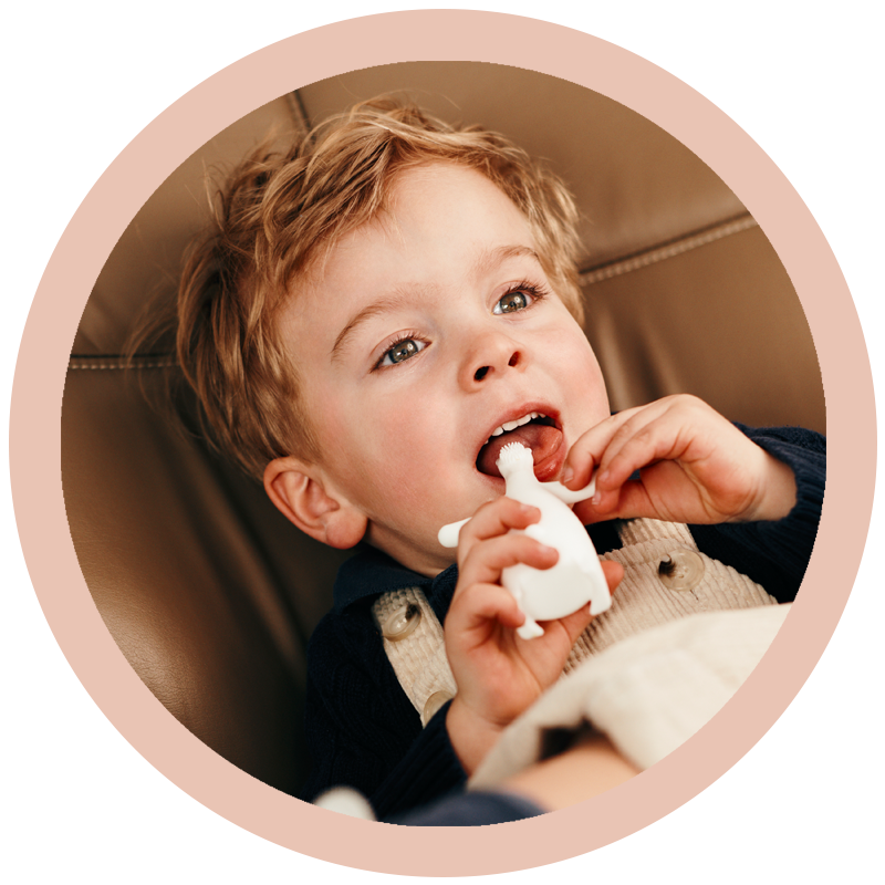 Little Brushies toothbrush children and babies brushing teeth