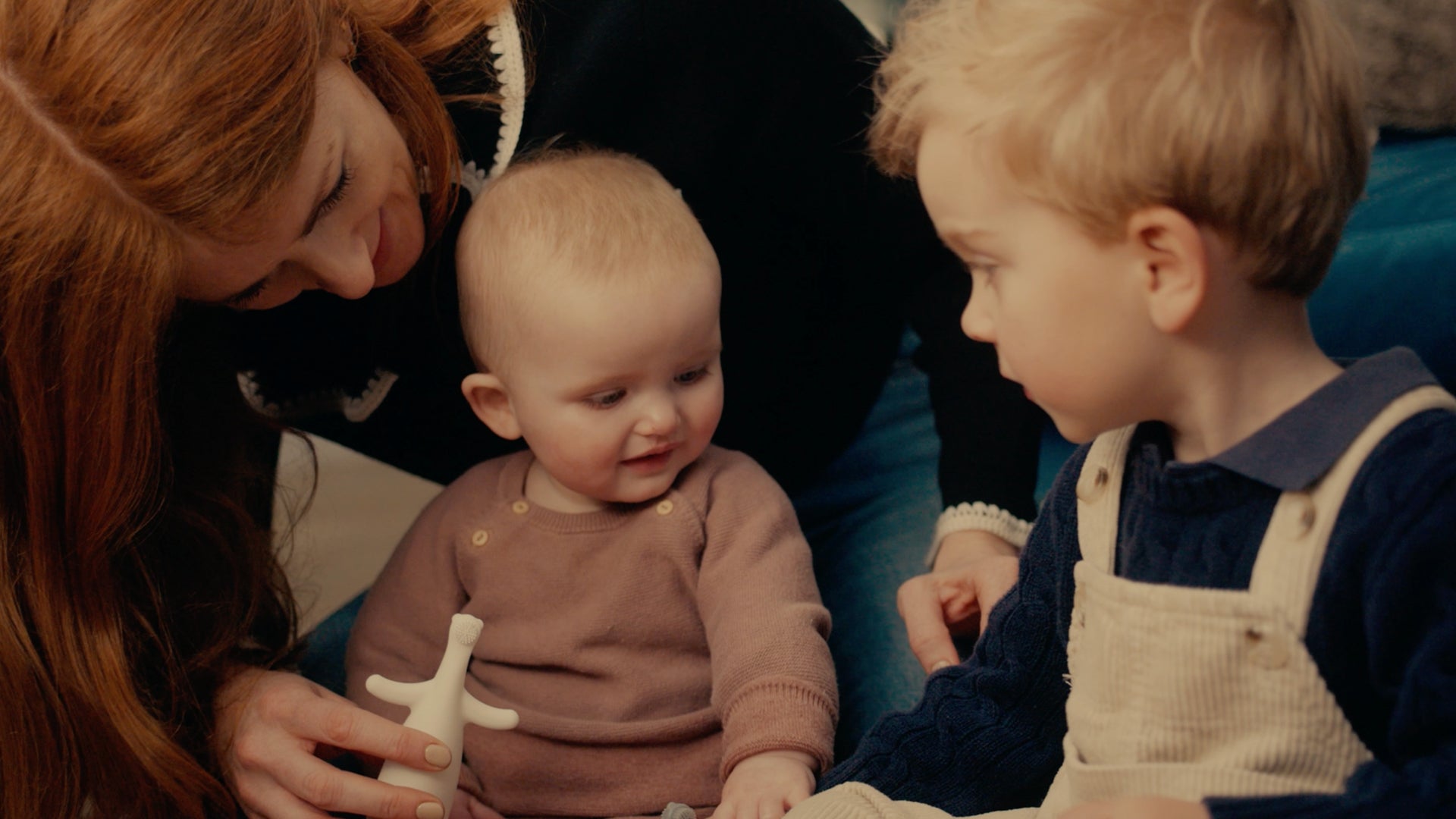 Load video: Little Brushies brand film electric toothbrush for babies and children